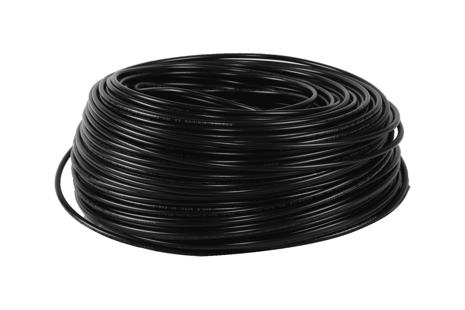 Cable Kobrex Vinikob Tipo Thhw Ls De 600v 90 Grados Rollo Con 100 Metros Calibre 8 En Negro 3896